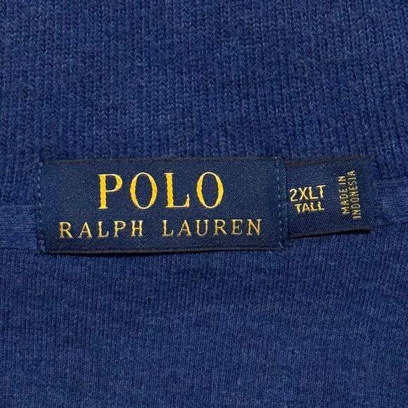 Polo Ralph Lauren 1/4 Zip Pullover Preppy Casual Classic Country Club Blue 2XLT - Picture 3 of 7